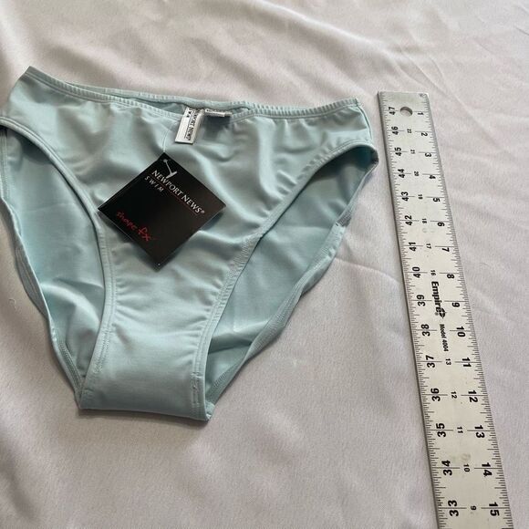 NWT Newport News Shape FX Light Blue Bathing Suit Bottoms Sz 10 90s 2000s Y2K - Picture 6 of 6